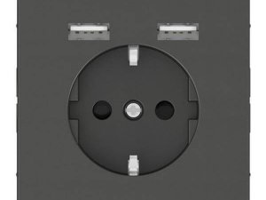 Schuko + 2 cargador USB 2,4A D-Life Antr EUNEA MTN2366-6034