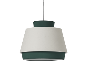 Lámpara colgante tela Aspen M verde