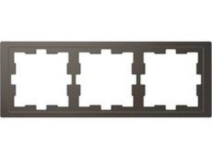 Marco de 3 elementos D-LIFE para montaje horizontal y vertical en policarbonato antracita brillante